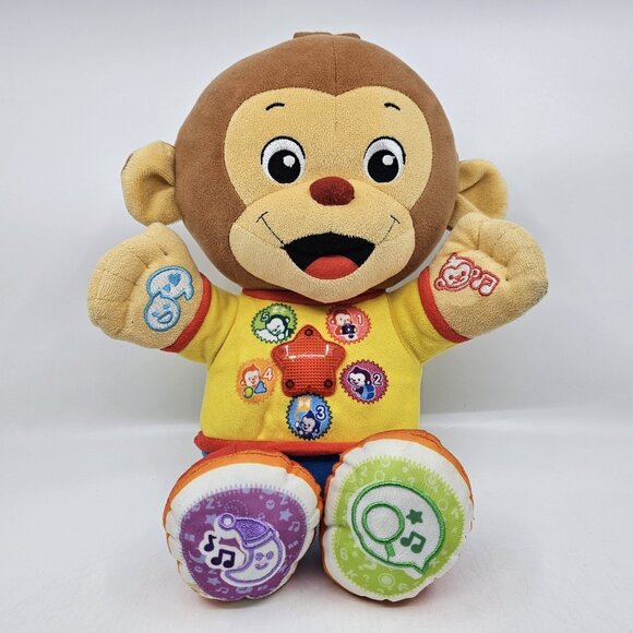 VTech Chat & Learn Reading Monkey Plush Animated Toy 15 in WORKS (No Books) - Picture 1 of 15